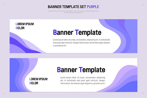 템플릿 디자인 배너 배너템플릿 컬러 백그라운드 곡선 그래픽 디지털 스크린 보라색 두개 레이아웃 나란히 AI파일 선 2 파일형식 벡터