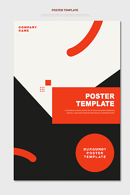 도형 템플릿 문자 디자인 포스터 컬러 탁자 그래픽 공간 작업 배열 구성 창의력 버건디 이미지템플릿 AI파일 가구 빨간색 파일형식 벡터