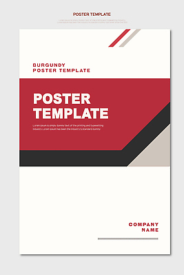 템플릿 디자인 포스터 컬러 그래픽 작업 제조 인쇄 알림 레이아웃 콘텐츠 버건디 이미지템플릿 AI파일 빨간색 파일형식 벡터