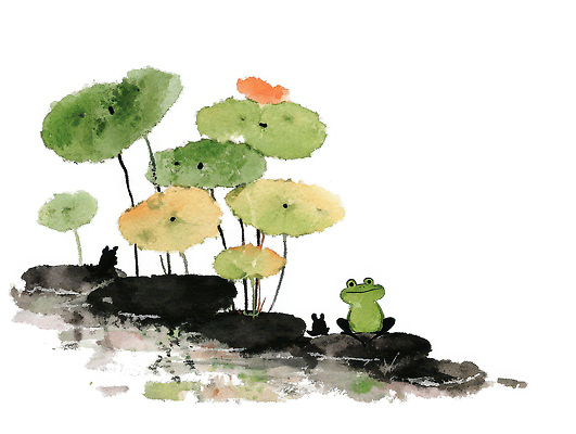 JPG 식물 동물 백그라운드 두마리 일러스트 자연 개구리 풍경 초록색 물 여름 습기 농촌 원소 수중식물 연습 그림 조용 경칩 국내일러스트 AI일러스트 AI콘텐츠 자연요소 계절 컬러 2 양서류 시골 화학 절기 생태계 파일형식