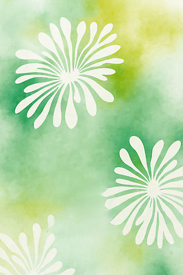 JPG 디자인 꽃 예술 컬러 백그라운드 무늬 패턴 일러스트 자연 생명 수채화 초록색 흰색 표현 그리기 그림 장면 부드러움 조화 대칭 국내일러스트 AI일러스트 AI콘텐츠 식물 모션 감각 생태계 파일형식