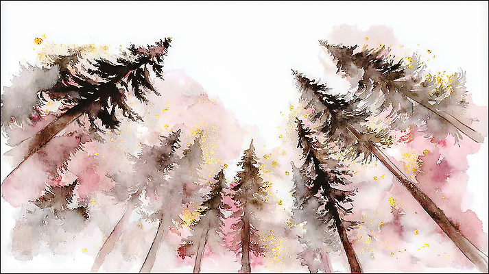 JPG 나무 식물 디자인 예술 컬러 일러스트 자연 하늘 수채화 풍경 물감 대기 숲 그림 수목 국내일러스트 AI일러스트 AI콘텐츠 미술도구 생태계 파일형식