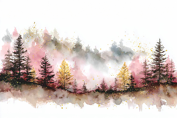 JPG 나무 식물 꽃 예술 컬러 백그라운드 일러스트 자연 수채화 한국 풍경 야외 물감 안개 그리기 숲 이미지 조화 국내일러스트 AI일러스트 AI콘텐츠 아시아 모션 날씨 미술도구 생태계 파일형식