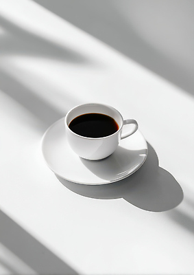 JPG 주간 편집이미지 커피 음료 탁자 아침 잔 그림자 일상 컵 빛 사각형 어둠 흰색 단순화된 편집실사 AI포토 AI콘텐츠 자연요소 도형 식기 컬러 가구 라이프 CG 파일형식