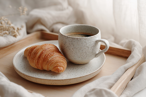 JPG 편집이미지 그릇 접시 커피 음료 식탁 탁자 아침 디저트 따뜻함 요리 식사 카페 크루아상 브런치 스콘 편집실사 AI포토 AI콘텐츠 주간 식기 음식 빵 가구 상점 CG 파일형식