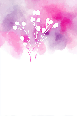 JPG 식물 디자인 분홍색 컬러 백그라운드 일러스트 자연 추상 수채화 미술 그래픽 장식 보라색 물감 흰색 낙서 꽃봉오리 그림 단순화된 창작 국내일러스트 AI일러스트 AI콘텐츠 꽃 무늬 문화예술 미술도구 생태계 파일형식