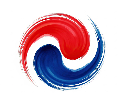 모양 PSD 전통 문양 디자인 감정 문화 예술 상징 컬러 일러스트 붓터치 한국 빨간색 파란색 소용돌이 흰색 원형 역사 태극기 태극 조화 국내일러스트 도형 아시아 회오리 국기 파일형식