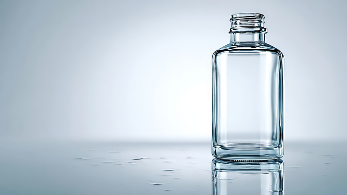 JPG 편집이미지 디자인 컬러 유리병 조명 바닥 반사 환경 깨끗함 물방울 투명 오브젝트 장면 빈병 공병 비어있는 수분_꽃가루 편집실사 AI포토 AI콘텐츠 컨셉 병_용기 CG 병_담는 파일형식