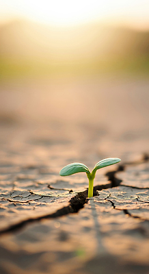 JPG 식물 편집이미지 농업 자연 생명 바람 새싹 환경 희망 일몰 성장 변화 균열 땅 뿌리 가뭄 이미지편집 AI컴퓨터그래픽 AI콘텐츠 자연요소 감정 산업 컨셉 모션 날씨 노을 생태계 파일형식