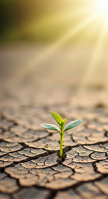 JPG 식물 편집이미지 자연 생명 씨앗 햇빛 새싹 환경 성장 균열 땅 가뭄 개발 이미지편집 AI컴퓨터그래픽 AI콘텐츠 모션 날씨 태양 생태계 파일형식