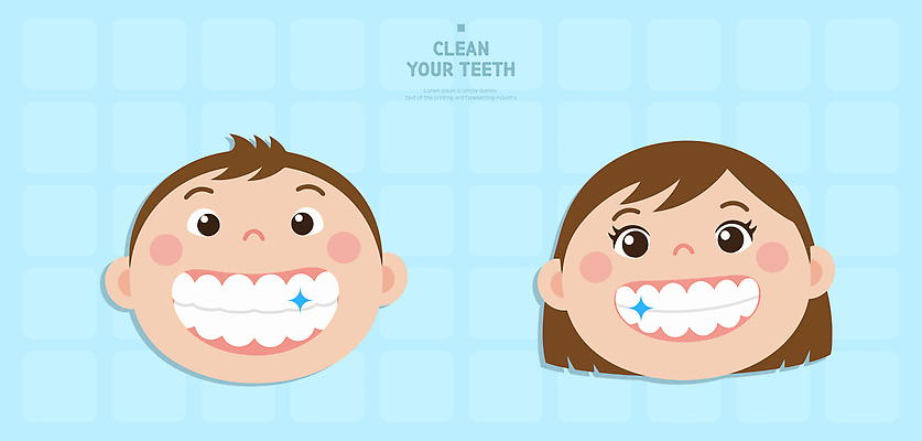 교육 어린이 일러스트 건강 미소 웃음 소녀 소년 일상 기쁨 치아 위생 칫솔 구강 청소 즐거움 치약 생활습관 국내일러스트 AI파일 여자 남자 감정 표정 사람 라이프 위생용품 입 소화기관 습관 파일형식 벡터