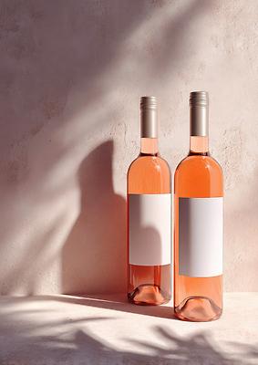 JPG 편집이미지 음료 컬러 백그라운드 탁자 유리병 조명 그림자 인테리어 주방 와인 투명 조화 빈병 편집실사 AI포토 AI콘텐츠 디자인 가구 병_용기 주류 CG 파일형식