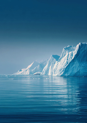 JPG 편집이미지 지구 바다 자연 풍경 물 환경 수면 구조물 차가움 극지방 북극 빙산 얼음산 경관 편집실사 AI컴퓨터그래픽 AI콘텐츠 자연요소 건축 CG 생태계 지역 파일형식