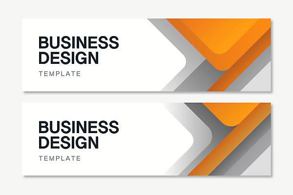 템플릿 배너 컬러 무늬 가로 세트 파일형식 벡터 비즈니스 디자인 주황색 회색 모던 그래픽 마케팅 알림 창의성 표현 작업 배너템플릿 AI파일 추상 현수막 가로배너 배너세트
