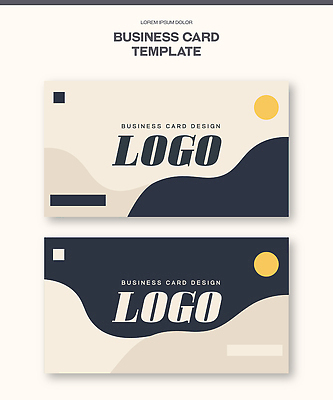 템플릿 컬러 파일형식 벡터 비즈니스 디자인 심볼 예시 그래픽 공간 낙서 스타일 창의성 심플 이미지템플릿 AI파일 명함 베이지색 베이직