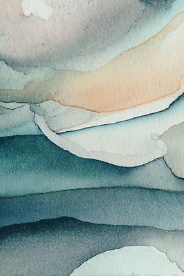 JPG 디자인 예술 컬러 백그라운드 일러스트 수채화 파란색 주황색 물감 혼합 그림 질감 작품 장면 부드러움 창작 국내일러스트 AI일러스트 AI콘텐츠 미술 미술도구 감각 파일형식