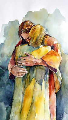 JPG 손 행복 감정 얼굴 예술 일러스트 관계 포옹 수채화 따뜻함 사랑 사람 머리 표현 예수 좌절 크기 괴로움 그림 장면 색감 스타일 국내일러스트 AI일러스트 AI콘텐츠 컨셉 안기 신체부위 신_종교 파일형식