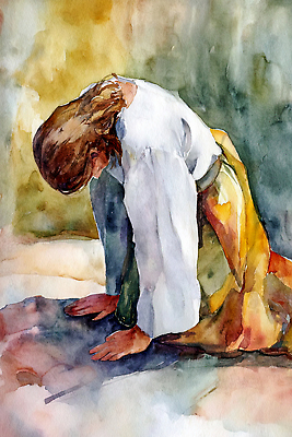 JPG 감정 종교 예술 컬러 백그라운드 생각 일러스트 수채화 숙이기 사람 기도 마음 표현 예수 영혼 좌절 집중 괴로움 그림 예배 무릎 순간 국내일러스트 AI일러스트 AI콘텐츠 포즈 컨셉 신체부위 신_종교 파일형식