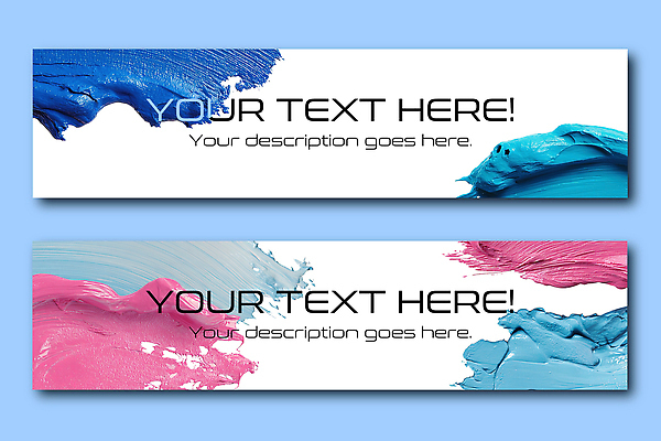 PSD 템플릿 디자인 배너템플릿 가로배너 예술 분홍색 컬러 백그라운드 텍스트 그래픽 파란색 페인트 물감 줄무늬 흰색 비교 그림 비율 뷰티풀 색감 배너세트 배너 컨셉 무늬 가로 세트 미술도구 파일형식
