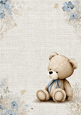 JPG 디자인 꽃 리본 어린이 백그라운드 일러스트 곰 장식 인테리어 장난감 곰인형 카페 빈티지 질감 부드러움 아이템 카피스페이스 애착인형 국내일러스트 AI일러스트 AI콘텐츠 식물 동물 인형 컨셉 포유류 사람 상점 공백 감각 파일형식