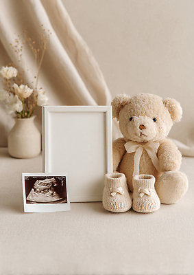 JPG 편집이미지 인형 신발 가족 사랑 장식 희망 임신 곰인형 기쁨 아기 출산 소중 준비 초음파 카피스페이스 편집실사 AI포토 AI콘텐츠 감정 컨셉 관계 사람 공백 CG 파일형식