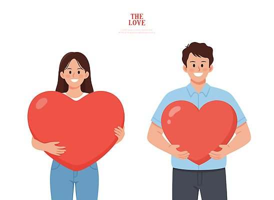 커플 여자 기념일 남자 행복 감정 상징 일러스트 관계 모션 함께함 사랑 미소 여러명 기쁨 하트 축하 표현 긍정적 유대감 국내일러스트 AI파일 모양 다수 컨셉 표정 사람 이벤트 파일형식 벡터