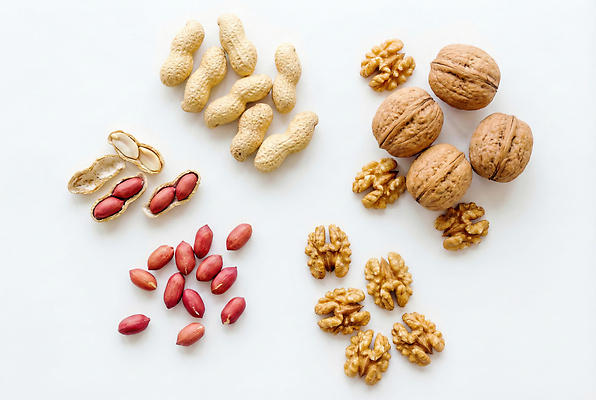 JPG 편집이미지 음식 식탁 디저트 건강 견과류 배열 흰배경 땅콩 호두 정월대보름 단백질 땅콩껍질 편집실사 AI포토 AI콘텐츠 명절 백그라운드 탁자 껍질 흰색 CG 영양소 파일형식