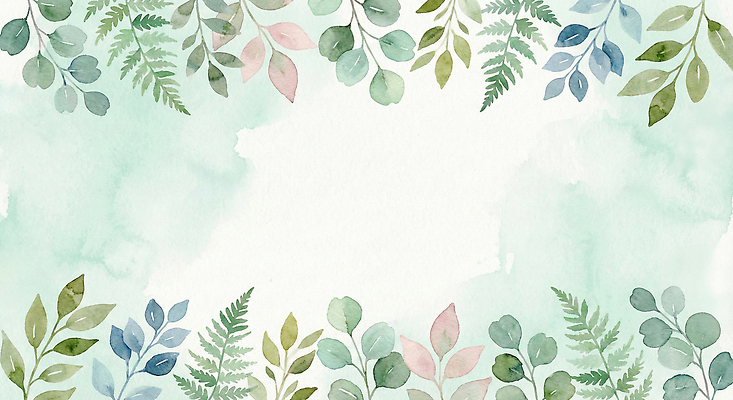 JPG 식물 디자인 화초 예술 컬러 백그라운드 잎 패턴 일러스트 자연 수채화 프레임 그래픽 장식 여름 물감 봄 그림 카피스페이스 국내일러스트 AI일러스트 AI콘텐츠 계절 무늬 공백 미술도구 생태계 파일형식