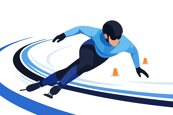 예술 스포츠 겨울 일러스트 모션 운동선수 동계올림픽 경기 파란색 운동 경쟁 스케이트 스케이팅 연습 속도 그림 체육관 트랙 원뿔 상대 국내일러스트 AI파일 도형 계절 스포츠용품 컬러 올림픽 컨셉 겨울스포츠 건강 파일형식 벡터