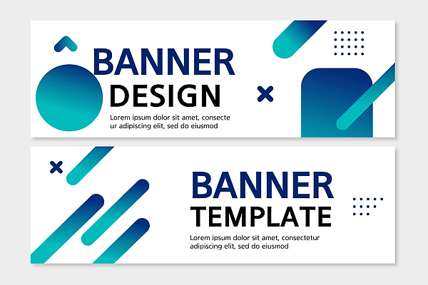 모양 템플릿 디자인 배너 배너템플릿 가로배너 컬러 그래픽 자료 작업 모던 조화 구성 예시 배너세트 방식 AI파일 가로 세트 파일형식 벡터