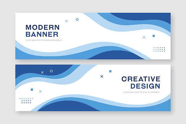 템플릿 디자인 배너 배너템플릿 물결 예술 컬러 그래픽 파란색 디지털 흐름 배열 모던 구성 AI파일 컨셉 파일형식 벡터