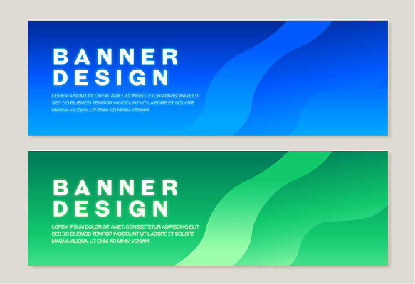 템플릿 디자인 배너 배너템플릿 가로배너 컬러 백그라운드 텍스트 그래픽 초록색 파란색 디지털 알림 레이아웃 기하학 웹디자인 배너세트 AI파일 무늬 가로 세트 파일형식 벡터