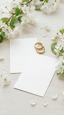 JPG 편집이미지 기념일 결혼 탁자 결혼식 사랑 장식 봄 로맨틱 반지 오브젝트 준비 청첩장 결혼반지 결혼소품 웨딩촬영 편집실사 AI포토 AI콘텐츠 계절 감정 가구 컨셉 장신구 카드_감사 이벤트 CG 기념사진 파일형식