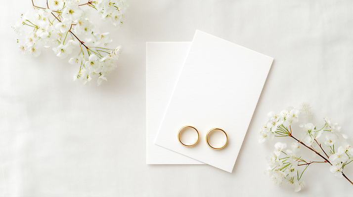 JPG 편집이미지 디자인 꽃 결혼 탁자 결혼식 장식 흰색 반지 보석 오브젝트 청첩장 결혼반지 심플 장면 결혼소품 편집실사 AI포토 AI콘텐츠 식물 컬러 가구 장신구 카드_감사 이벤트 광석 CG 파일형식