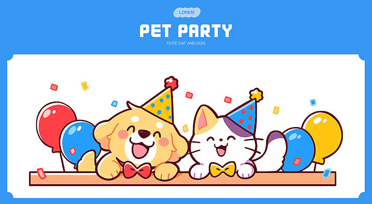 동물 컬러 일러스트 가족 놀이 새해 웃음 턱시도 이벤트 장식 친구 반려동물 파티 고양이 기쁨 만남 축하 개 놀이터 즐거움 풍선 국내일러스트 AI파일 감정 컨셉 포유류 관계 표정 정장 파일형식 벡터