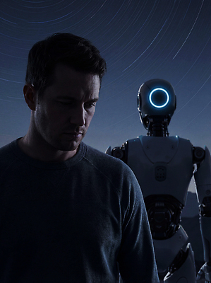 JPG 편집이미지 남자 별 생각 관계 밤하늘 미래 기술 풍경 진화 고독 로봇 태양계 동반자 존재 AI_인공지능 이미지편집 AI컴퓨터그래픽 AI콘텐츠 자연요소 감정 컨셉 하늘 사람 우주 야간 소방 파일형식