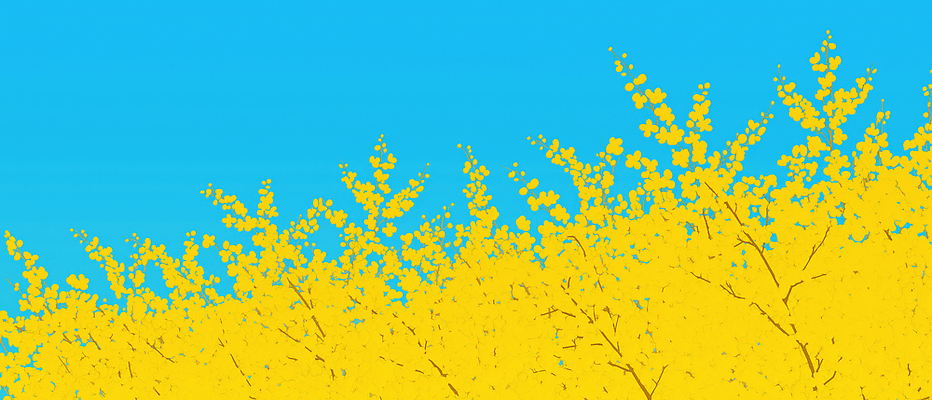 JPG 나무 식물 계절 꽃 일러스트 자연 하늘 생명 풍경 파란색 햇빛 노란색 환경 봄 성장 개나리 장면 화사함 뷰티풀 국내일러스트 AI일러스트 AI콘텐츠 컬러 컨셉 태양 생태계 파일형식