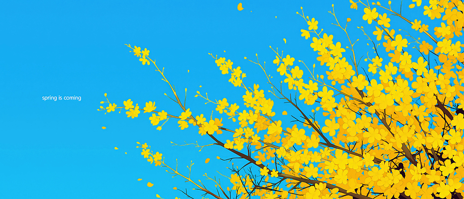 JPG 나무 식물 꽃잎 컬러 일러스트 자연 생명 나뭇잎 새싹 봄 소식 개나리 뷰티풀 국내일러스트 AI일러스트 AI콘텐츠 계절 꽃 잎 생태계 파일형식