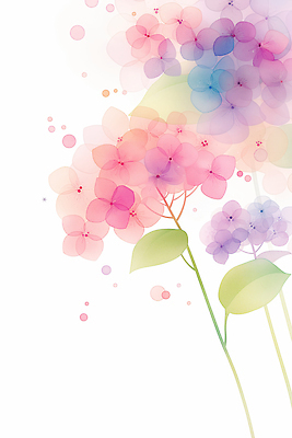 JPG 식물 꽃잎 꽃 화초 분홍색 컬러 백그라운드 꽃밭 일러스트 자연 하늘 생명 수채화 풍경 장식 여름 보라색 꽃집 식물원 뷰티풀 국내일러스트 계절 상점 생태계 파일형식