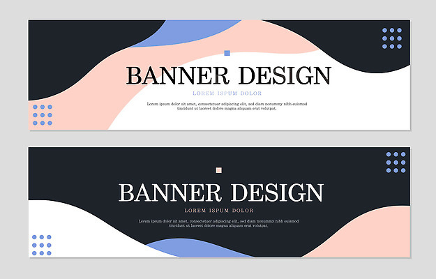 템플릿 디자인 배너 배너템플릿 가로배너 컬러 패턴 그래픽 검은색 웹 현수막 알림 마케팅 창의성 파스텔톤 스타일 배너세트 AI파일 무늬 인터넷 가로 세트 파일형식 벡터