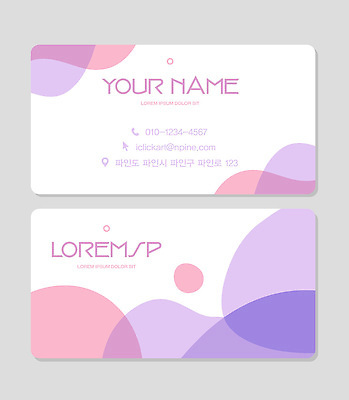 템플릿 디자인 컬러 명함 그래픽 이름 모던 뒷면 앞면 연락처 파스텔톤 이미지템플릿 AI파일 파일형식 벡터