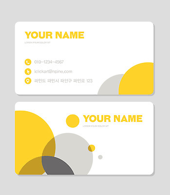 템플릿 디자인 텍스트 명함 그래픽 노란색 회색 정보 흰색 원형 이메일 모던 직사각형 연락처 이미지템플릿 AI파일 도형 컬러 파일형식 벡터