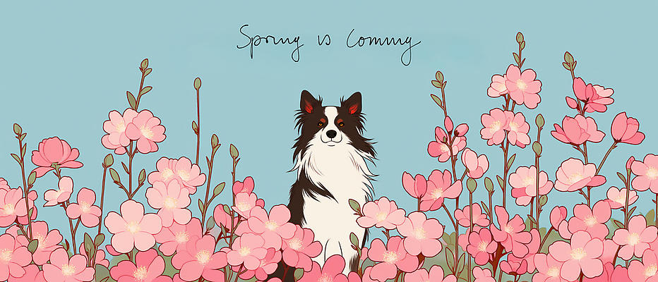 식물 동물 계절 감정 컨셉 반려동물 야외활동 개 생태계 파일형식 강아지 꽃 봄 화초 백그라운드 자연 컬러 하늘 귀여움 소풍 잔디 신선 사랑 풍경 수채화 일러스트 국내일러스트 JPG