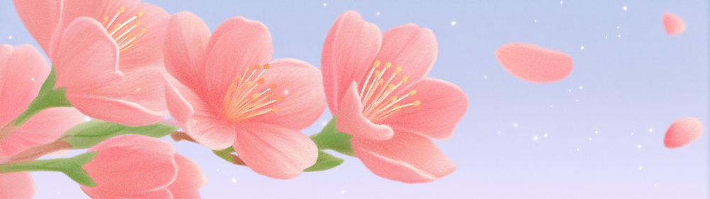 JPG 나무 식물 꽃잎 꽃 분홍색 컬러 일러스트 자연 하늘 바람 날씨 따뜻함 밝음 풍경 정원 봄 벚꽃 떨어짐 꽃말 뷰티풀 국내일러스트 AI일러스트 AI콘텐츠 자연요소 계절 컨셉 생태계 파일형식