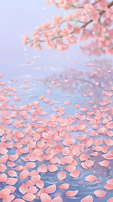JPG 나무 꽃잎 분홍색 백그라운드 잎 일러스트 자연 풍경 물 고요 봄 벚꽃 수면 떨어짐 셀프카메라 색감 국내일러스트 AI일러스트 AI콘텐츠 자연요소 식물 계절 꽃 컬러 컨셉 사진촬영 생태계 파일형식