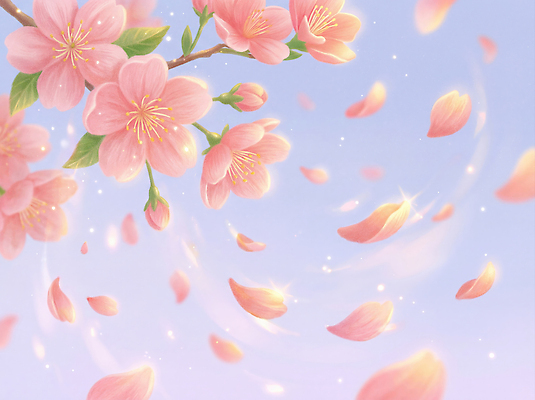 JPG 나무 식물 계절 꽃잎 꽃 분홍색 나비 일러스트 자연 하늘 날리기 바람 풍경 봄 벚꽃 나뭇가지 진달래 꽃구경 뷰티풀 국내일러스트 자연요소 컬러 곤충 모션 날씨 생태계 파일형식