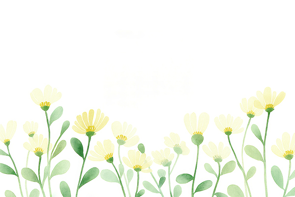 JPG 식물 꽃 잎 꽃밭 일러스트 자연 생명 바람 수채화 잔디 초록색 여름 햇빛 노란색 정원 성장 꽃집 뷰티풀 국내일러스트 AI일러스트 AI콘텐츠 자연요소 계절 컬러 날씨 태양 상점 생태계 파일형식