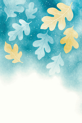 JPG 모양 나무 디자인 계절 컬러 백그라운드 낙엽 잎 일러스트 모션 자연 하늘 수채화 파란색 노란색 봄 그림 장면 청명 흩어짐 국내일러스트 AI일러스트 AI콘텐츠 식물 컨셉 생태계 파일형식