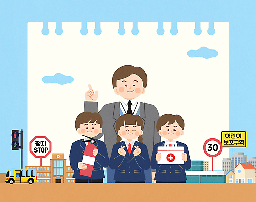 학생 공원 교육 어린이 교통 일러스트 학교 버스 서기 안전 이벤트 건물 강사 도구 도시 표지판 그룹 보행자 보행로 신호등 리더 교통안전 국내일러스트 AI파일 직업 건축물 공공시설 길 육상교통 모션 대중교통 알림판 사람 파일형식 벡터