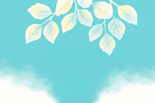 JPG 모양 식물 디자인 응시 컬러 백그라운드 일러스트 자연 나뭇잎 미술 여름 그림 파란배경 소프트 픽셀 국내일러스트 AI일러스트 AI콘텐츠 시선 계절 잎 문화예술 파란색 생태계 파일형식